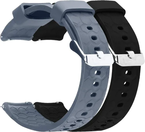 Vista 9 de FitTurn Compatible con Michael Kors Access Bradshaw - Correa de repuesto para reloj inteligente de 0.866 in de silicona de liberación rápida