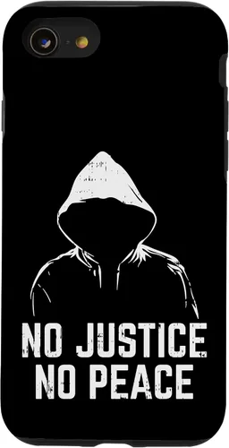 Vista 12 de Funda de regalo africana para iPhone 15 Justice No Peace Black Lives Matter BLM Protest