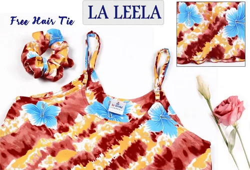 Vista 4 de LA LEELA Camisones de tirantes delgados para mujer