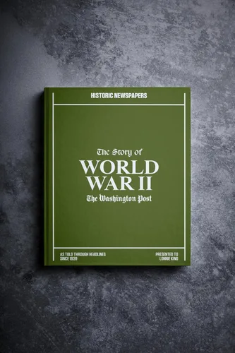 Vista 11 de Signature gifts Libro de historia de periódico de guerra personalizado – Regalo educativo de recuerdo de guerra contado a través de la cobertura