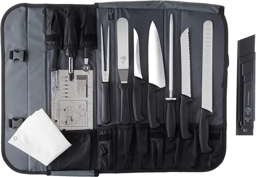 Vista 8 de Mercer Culinary Partners in Education Millennia - Kit de escuela culinaria (13 piezas), color negro