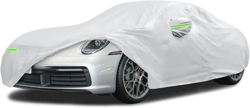 Vista 28 de Migaven Car Cover Custom Fit for Jeep Wrangler 2 Door 1987-2026 JK JL CJ YJ TJ, Waterproof Rain Sun Protection with Door Zipper & Inner Cotton