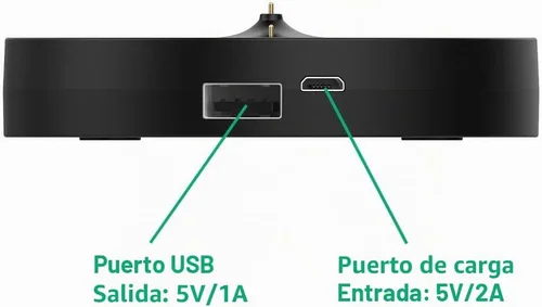 Vista 5 de Base de carga para Ultimate Ears UE Boom 3/Megaboom 3/Blast/Megablast, estación base de soporte de soporte de soporte de base con puerto USB