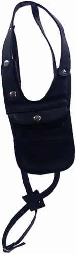 Vista 2 de Sharpshooter Bolsa de seguridad para dinero, bolsa de hombro, funda de cuero para pasaporte, cartera, Negro -, Cartera con cinturón