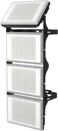 Vista 8 de Luz de inundación LED de 400 W, luces de seguridad súper brillantes para exteriores de 40000 lm con ángulo de iluminación más amplio, luz blanca
