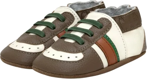 Vista 30 de Robeez Zapatos de cuna con suela suave antideslizantes para bebés varones y unisex, pantuflas mocasines para bebés y niños pequeños, 0-24 meses Lino