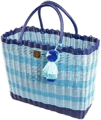 Vista 2 de Simply Southern Key Largo PVC Multi Color Woven Tote
