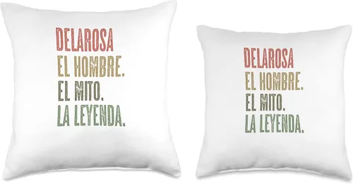 Vista 3 de DELAROSA - El Hombre El Mito La Leyenda Nombre Camisa - Throw Pillow