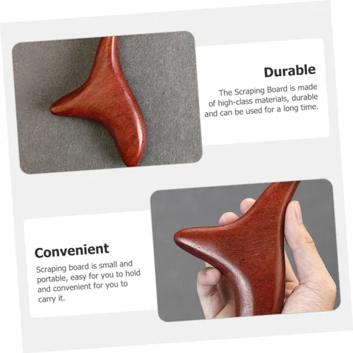 Vista 2 de ORFOFE 2 unids Rosewood Guasha Tableros Masajeador Linfático Herramientas para Cara Mano Cuello Tabla de Raspar Natural para Reducción