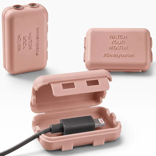 Vista 11 de Funda de cargador USB a prueba de bebés – Caja de punta de cable resistente a los niños para cables de carga USB estándar – (paquete de 3, negro)