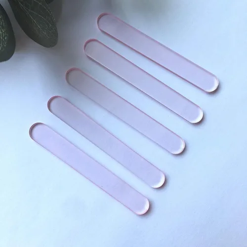 Vista 12 de 30 piezas de mini palitos acrílicos para helado de helado de caramelo y manzana (AB Rainbow)