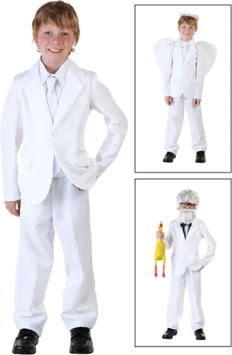 Vista 2 de Traje blanco para niños