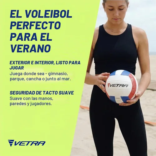 Vista 2 de VETRA Premium, Soft Touch Volleyball, Official Size 5, Super Soft Volleyball Training Equipment for Professional & Recreational Use Practice, Sports
