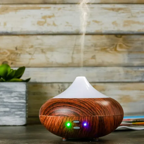 Vista 5 de OVENTE Difusor de aromaterapia de aceite esencial de 3.38 onzas con humidificador de aire frío y luces LED, tecnología de humidificador ultrasónico