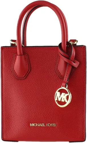 Vista 2 de Michael Kors Mercer - Bolso bandolera de cuero granulado extra pequeño