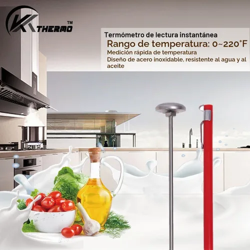 Vista 3 de Termómetro de Dial de 1 Pulgada de Lectura Instantánea, Mejor para Bebidas de Café, Espuma de Leche con Chocolate