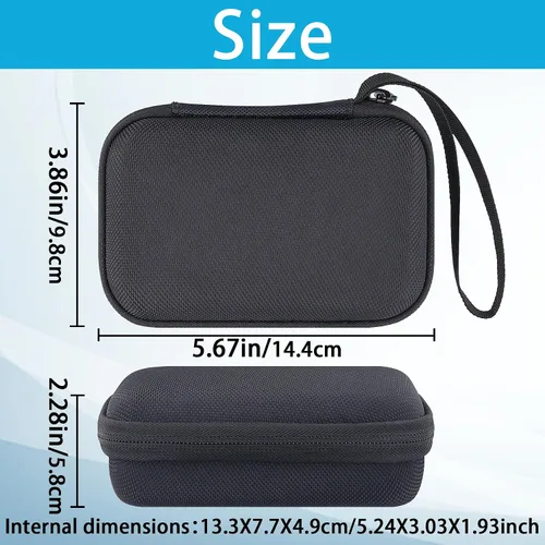 Vista 4 de khanka Estuche rígido para cargador portátil ZZI Tamaño de bolsillo 40000mAh Power Bank/HELLEE Cargador portátil con cable integrado, banco