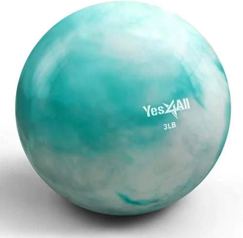 Vista 22 de Yes4All - Bolas de tonificación con peso para ejercicio, bolas medicinales suaves para ejercicio, pilates, yoga, equilibrio, flexibilidad, 2-10