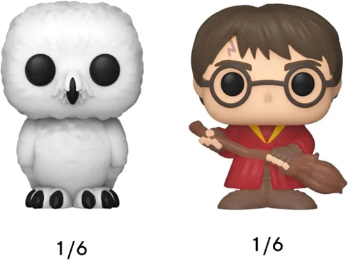 Vista 11 de Funko Bitty POP! HP - Voldemort, paquete de 4 - Lord Voldemort, Draco Malfoy (quidditch), Bellatrix Lestrange y una mini figura sorpresa misteriosa