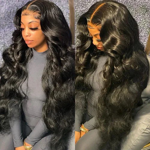 Vista 19 de Paquetes de Ondas Corporales con Cierre para Mujeres Negras (10 12 14+10) 100% Cabello Humano Brasileño de Ondas Corporales Sin Procesar 3 Paquetes