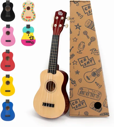 Vista 8 de Ukelele soprano 21"/53cm para niños, principiantes y estudiantes (negro)