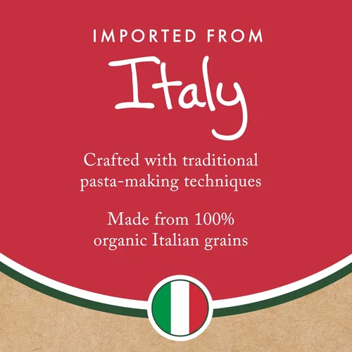 Vista 4 de Montebello Espaguetis orgánicos, macarrones italianos, bolsa de 16 onzas