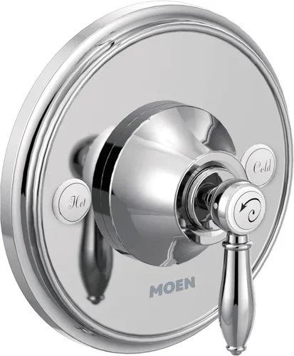 Vista 10 de Moen Weymouth TS3210BG - Kit de ajuste de válvula de equilibrio de presión Posi-Temp de oro cepillado de 1 mango, requiere válvula, TS3210BG