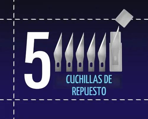 Vista 2 de VViViD Cuchillo de envoltura de vinilo automotriz deslizante de precisión, retráctil, bloqueo de seguridad, 5 cuchillas de repuesto