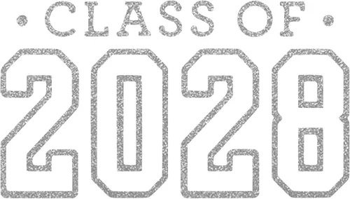 Vista 29 de Calcomanía para planchar de clase 2028, parche de camiseta de clase superior, transferencia de calor, calcomanía gráfica de camiseta HTV para negro