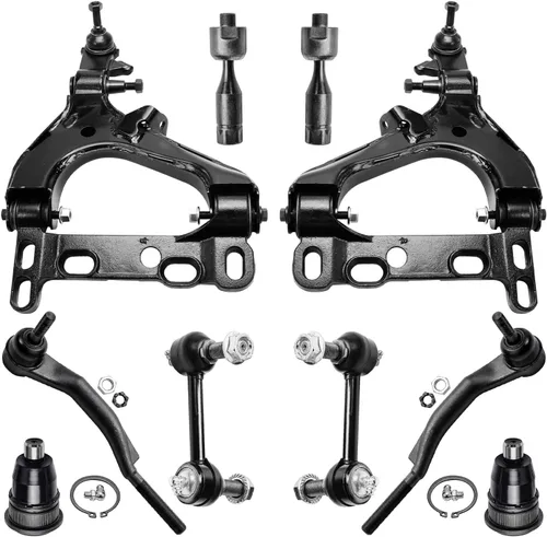Vista 652 de Detroit Axle - Kit de suspensión frontal de 10 piezas para Dodge Avenger 2008-2014, Chrysler Sebring 2007-2010, 2 brazos de control inferiores, 2