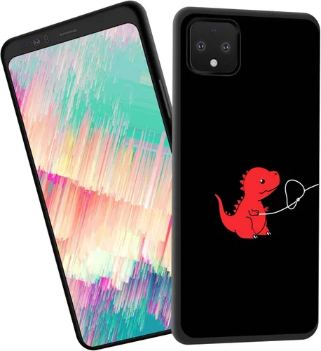 Vista 12 de Funda delgada para Google Pixel 4 XL, funda delgada de silicona de TPU suave a prueba de golpes para Google Pixel 4 XL, gato negro luna estrellada