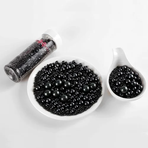 Vista 6 de KASVAN Gránulos de azúcar negro perla - Perlas de caramelo comestibles 130g/4.58 Oz, tamaño mixto, decoración de pasteles para hornear, coberturas