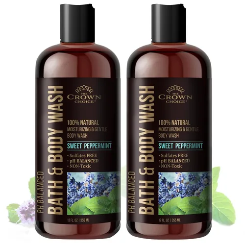 Vista 10 de Gel de baño natural para mujeres, hombres y niños, limón orgánico, 12 onzas, pH 5.5, mejor equilibrio de pH, jabón líquido para todo