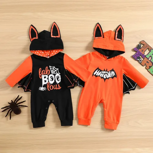 Vista 6 de Baby Boy Girl Cute Animal Outfits Long Sleeve Hoodie Infant Funny Penguin Costume Halloween Christmas Clothes