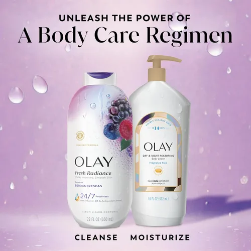 Vista 11 de Olay Gel de baño para mujer, Fresh Radiance, frescura amante de la piel 24/7, visiblemente radiante, limpiadores a base de plantas, vitamina B3