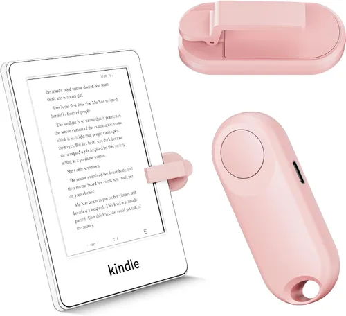 Vista 10 de RF - Control remoto de giro de página para accesorios Kindle Paperwhite, iPad, lectura Kobo, Surface, cómics/novelas, tabletas Android, toma de Negro