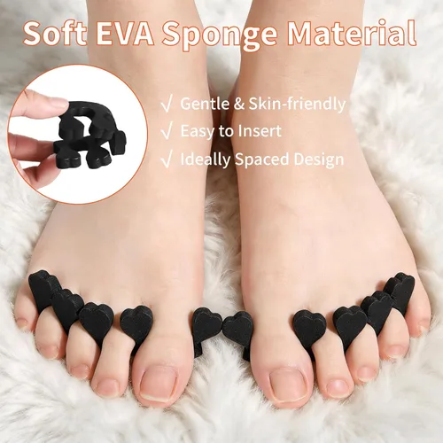 Vista 7 de Kit de eliminación de uñas encarnadas, kit de herramientas de uñas encarnadas con tiras de corrección de uñas encarnadas, separadores de dedos, lima
