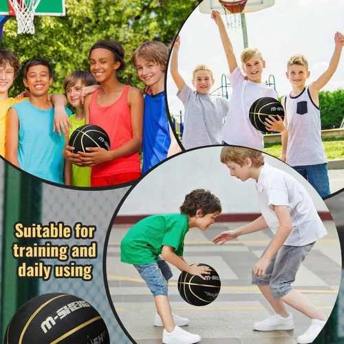 Vista 6 de Wettarn 6 piezas de balones de baloncesto tamaño 5 al por mayor, suministros de donación caritativa cristiana, balón de baloncesto de 27.5 pulgadas