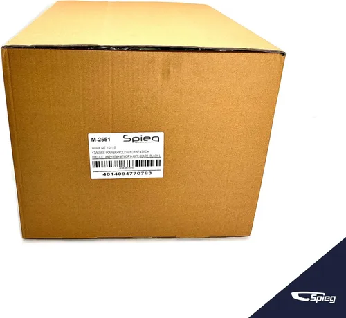 Vista 9 de Spieg Espejo lateral del conductor para Audi Q7 Power Fold Puddle Light Memory Auto Dimming BSM pintado negro 17 pines izquierdo