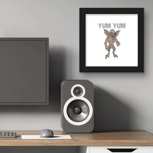 Vista 5 de Trends International Gallery Pops Gremlins - Arte de pared Yum Yum, versión enmarcada negra, 12 x 12 pulgadas