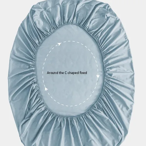 Vista 5 de FCLDESHOP Sábana bajera ajustable de algodón suave de color liso, protector de colchón antideslizante para habitación de huéspedes de hotel