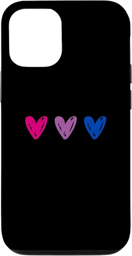Vista 26 de iPhone 16 Bisexual Pride Hearts Bi Pride Flag Case