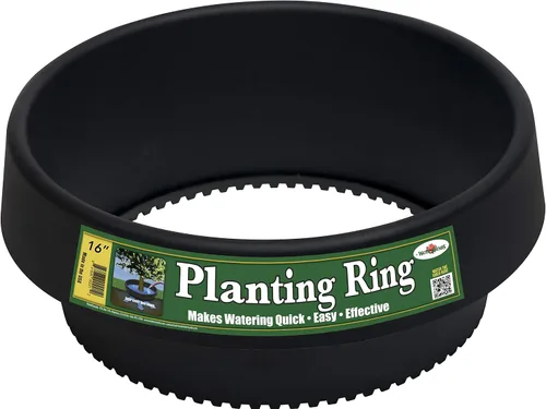 Vista 8 de Paquete de 3 16 anillos de plantación (anillo sólido) – Cuencas de riego para tomates, verduras y flores Bordes de jardín y retención de agua