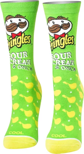 Vista 3 de Cool Socks Novelty Crew Dress Sock, Women's, Food, Snacks & Chips, Funny Cute