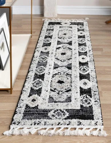 Vista 11 de Unique Loom Cherokee Collection - Alfombra rectangular de 2 x 3 pies 1 pulgada, gris fósil/marfil