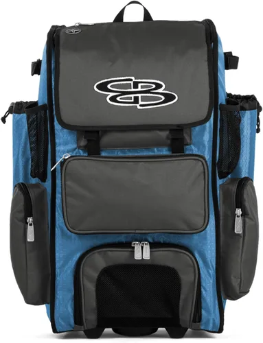 Vista 46 de Boombah Rolling Superpack - Bolsa para equipo de béisbol/sóftbol, varios colores, mango telescópico y capacidad para 4 murciélagos, versión