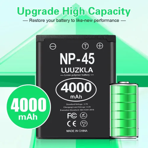 Vista 2 de 2 baterías NP-45 NP-45A NP-45B NP-45S de 4000 mAh, capacidad de actualización de 0 ciclos para auriculares inalámbricos Arctis Nova Pro