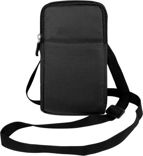Vista 4 de Funda de nailon para teléfono celular para hombre, con clip para cinturón, bolsa de cintura compatible con iPhone 17 Pro Max Galaxy S26 Ultra S26+
