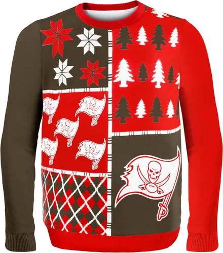 Vista 26 de FOCO NFL Unisex-Adult NFL Busy Block Ugly Sweater