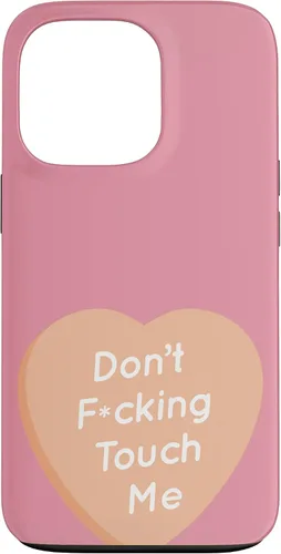Vista 10 de Don't F Touch Me - Carcasa para iPhone 17, diseño de texto de corazón